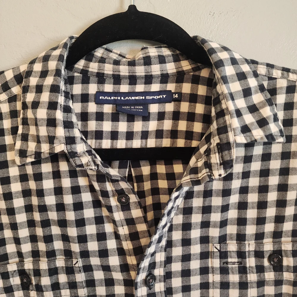 Boys Flannel Ralph Lauren Sport Shirt